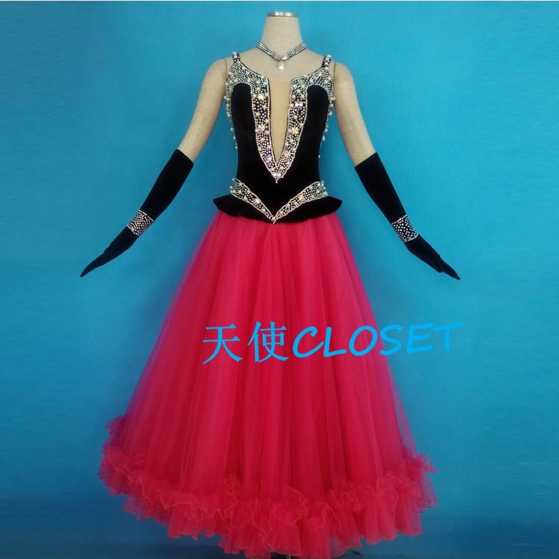モダンドレス 社交ダンス ドレス 競技用ドレス サイズオーダーメイド