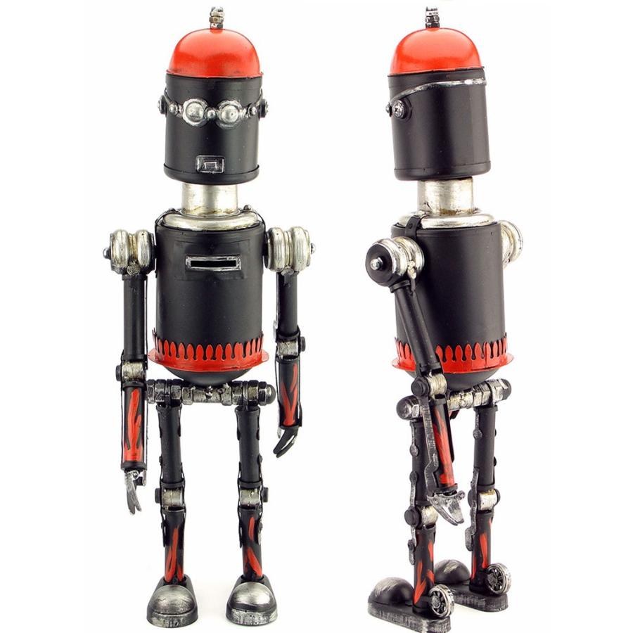 ロボット Wall-E風 模型 アンティーク オブジェ レトロ ブリキ製 (全て手作り)mot125｜seisin39｜12