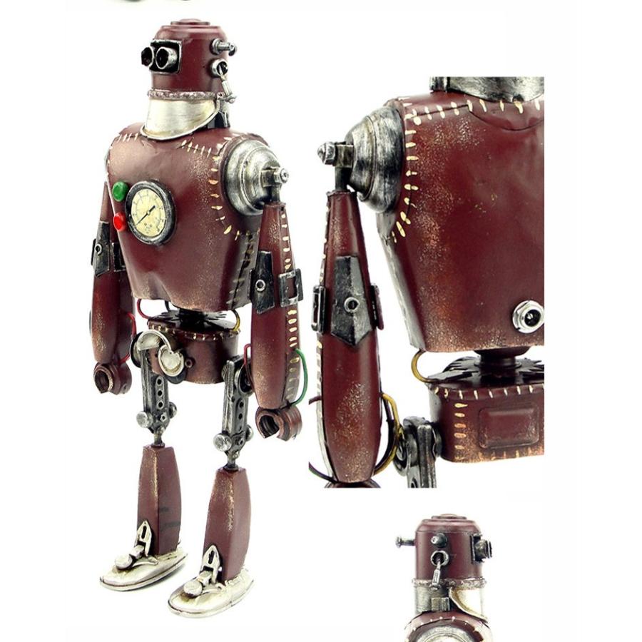 ロボット Wall-E風 模型 アンティーク オブジェ レトロ ブリキ製 (全て手作り)mot125｜seisin39｜16