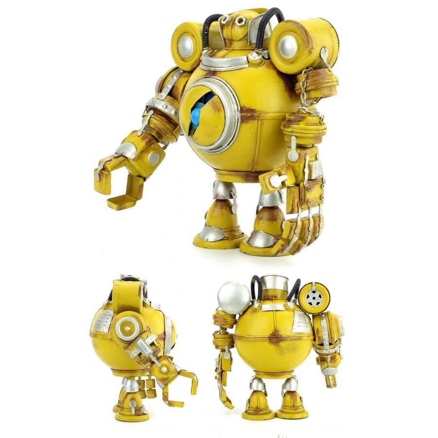 ロボット Wall-E風 模型 アンティーク オブジェ レトロ ブリキ製 (全て手作り)mot129｜seisin39