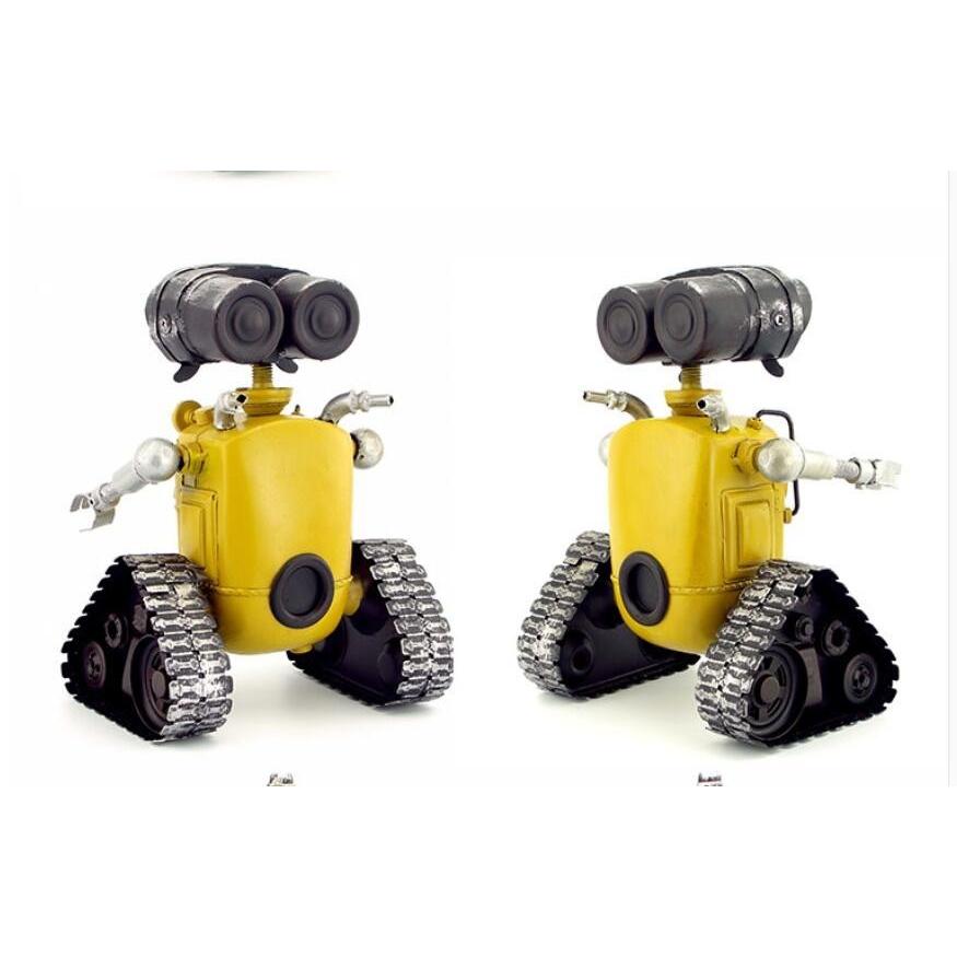ロボット Wall-E風 模型 アンティーク オブジェ レトロ ブリキ製 (全て