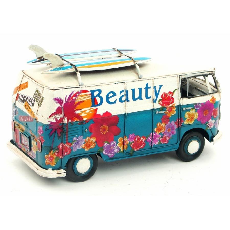 ワーゲン バス Volkswagen bus ブルー ブリキ製 オールドカー ワーゲン バス Volkswagen bus ブルー ブリキ製 オールドカー