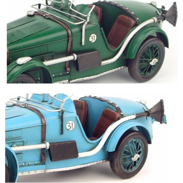 フォルクスワーゲン ビートル 1933 MG sports car ブラウン ブリキ製 オールドカー ビンテージカー (全て手作り)mot207｜seisin39｜03