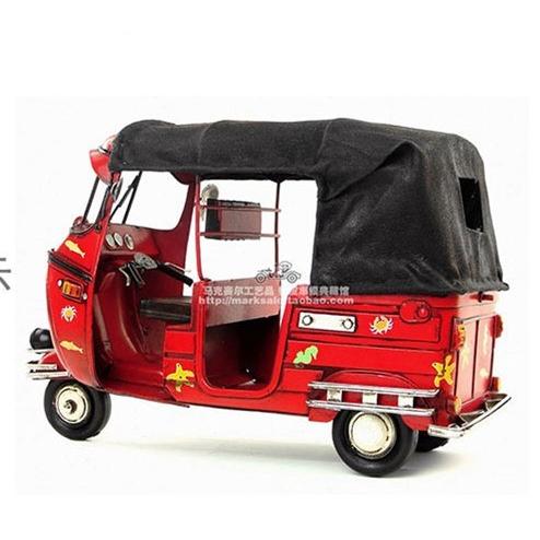 ブランド登録なし - ベスパ ともし火青味 1965年 Vespa Italy レトロ ブリキ製 ビンテージバイク (総べて手作り) mot41