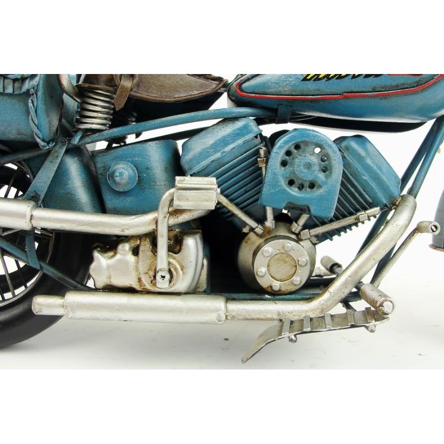 オートバイ Indian motorcycle 1962年 レトロ ブリキ製 ビンテージバイク (全て手作り)mot53｜seisin39｜09