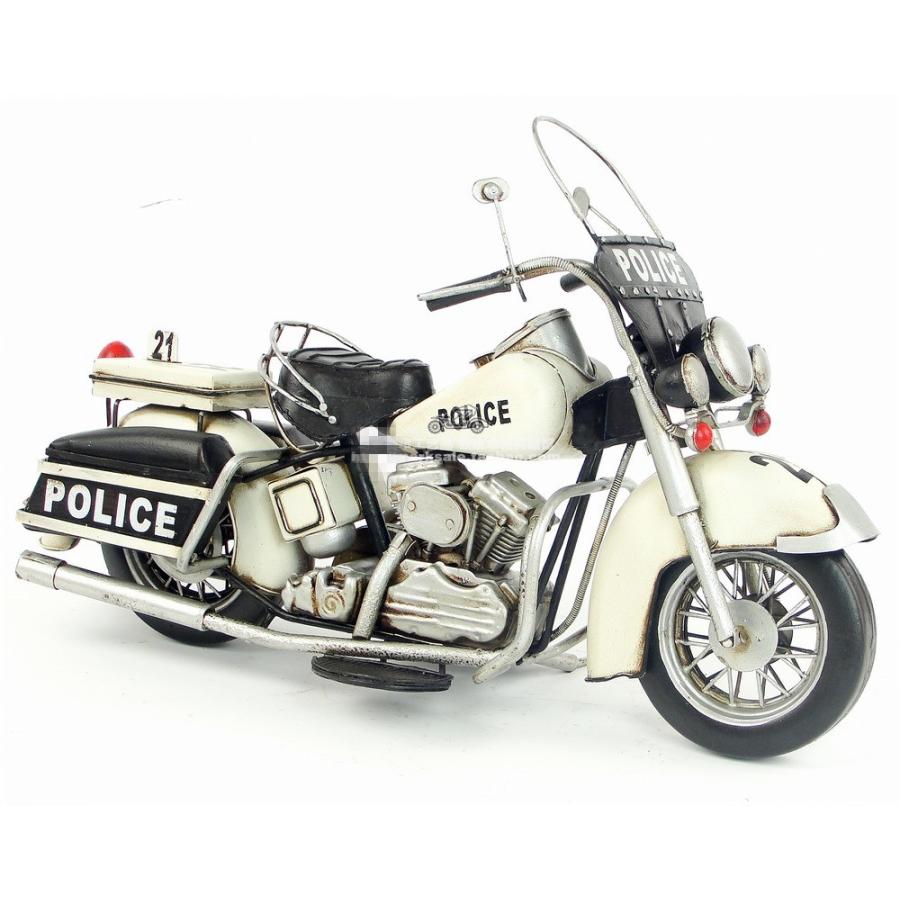 ハーレーダビットソン ポリスバイク Harley Davidson Police レトロ ブリキ製 ビンテージバイク 全て手作り Mot60 Mot60 天使closet 通販 Yahoo ショッピング