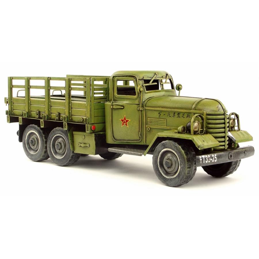 軍用車 トラック ブリキ製 オールドカー ビンテージカー (全て手作り