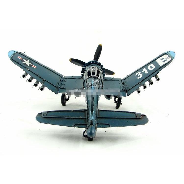 戦闘機 コルセア F4U チャンス・ヴォート F4Uコルセア ブリキ製 模型飛行機 ビンテージ 全て手作り｜seisin39｜04