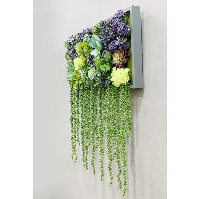 壁飾り 観葉植物 お花壁飾り 壁掛けインテリア ウォールディスプレイ フェイクグリーン 光触媒 壁面飾り k22_4