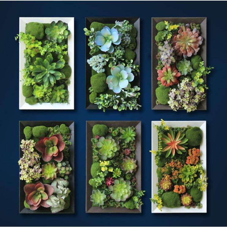 フェイクグリーンの壁飾り ウォールグリーン フェイクグリーン 壁掛け 人工観葉植物 北欧風