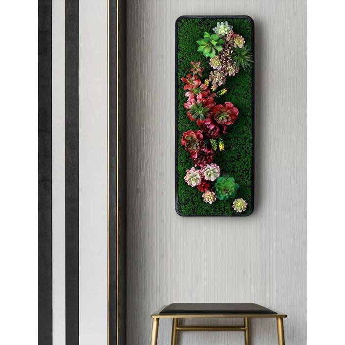 壁飾り 観葉植物 お花壁飾り 壁掛けインテリア ウォールディスプレイ フェイクグリーン 光触媒 壁面飾り k54の画像