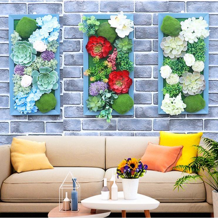 造花インテリア 玄関壁飾り グリーン薔薇 壁掛けディスプレイ 人工植物  