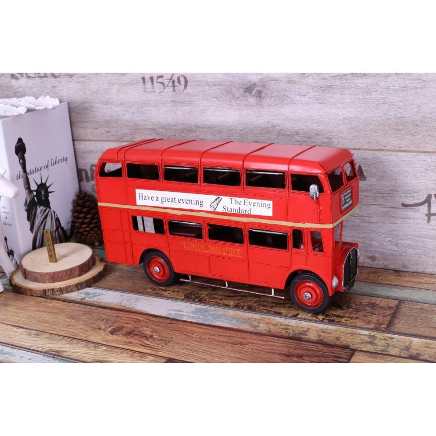 二階建てバス 置物 オブジェ インテリア 雑貨 置き物 誕生日 プレゼント プチギフト 北欧アンティーク おしゃれ 国内初登場