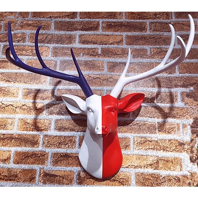 壁飾り 壁掛けオブジェ インテリア シカ リビング 玄関 アニマルヘッド
