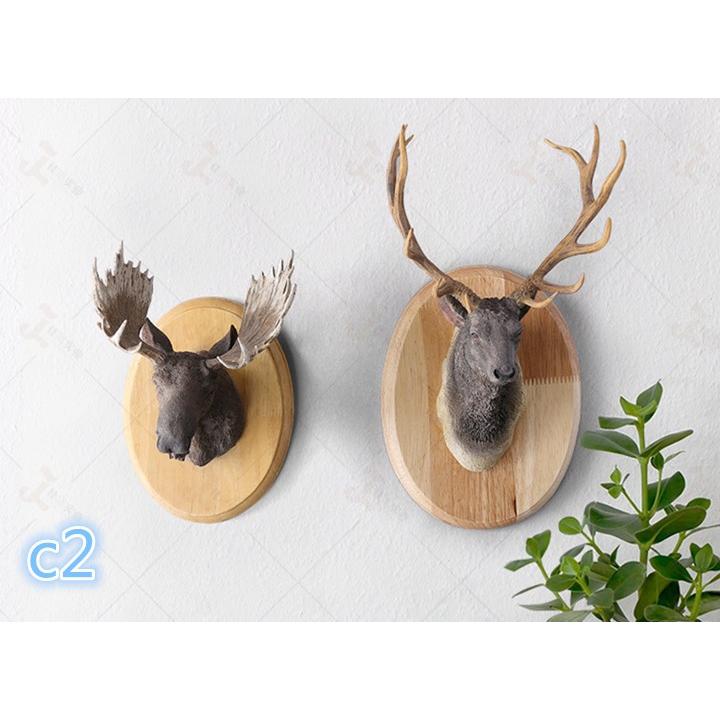 壁飾り 壁掛けオブジェ インテリア シカ リビング 玄関 アニマルヘッド