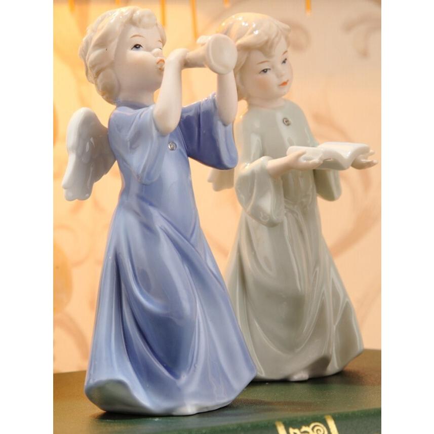 陶器 置物 西洋陶器 北欧磁器 陶器製人形 お姫様 陶器人形 陶器置物