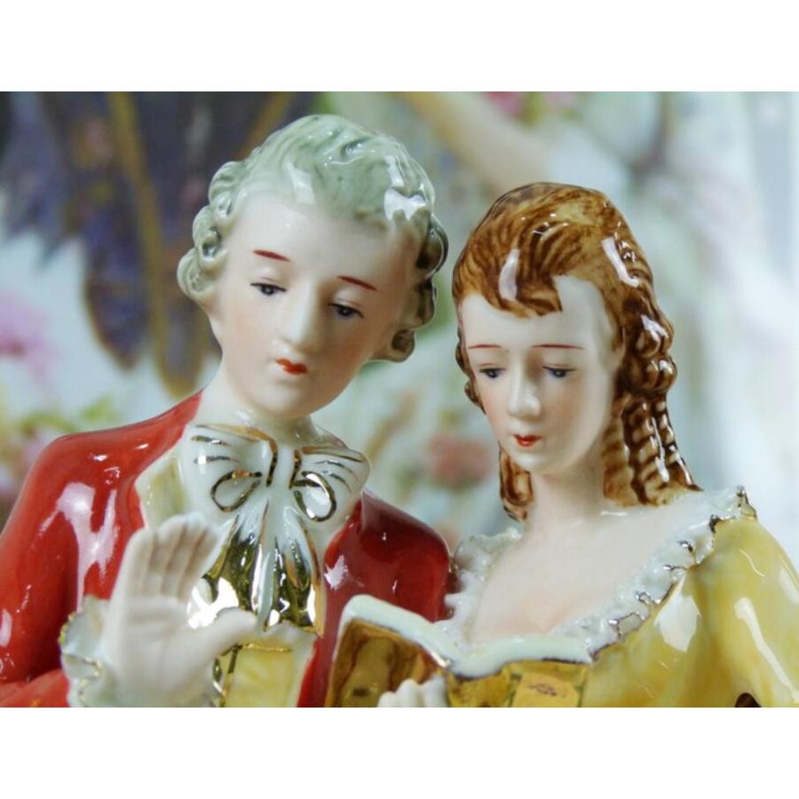 陶器 置物 西洋陶器 北欧磁器 陶器製人形 お姫様 陶器人形 陶器置物