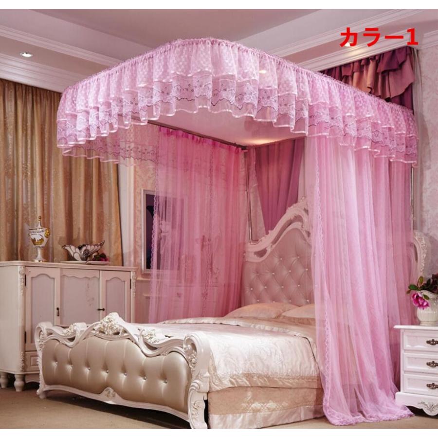 超大特価 お姫様系 カーテン かや 蚊帳 天使の世界へ W155 欧風 シングル ダブル クィーンサイズあり 蚊帳 カラー カラー番号を撰んで下さい カラー4