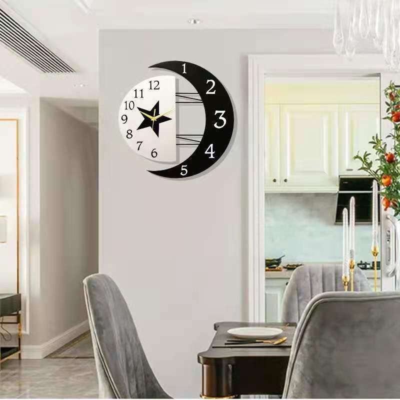 月の壁時計 月と太陽 壁掛け時計 掛け時計 かけ時計 おしゃれ 壁飾り 北欧 おしゃれ プレゼント ギフト 北欧芸術風 V3 X102z104 天使closet 通販 Yahoo ショッピング