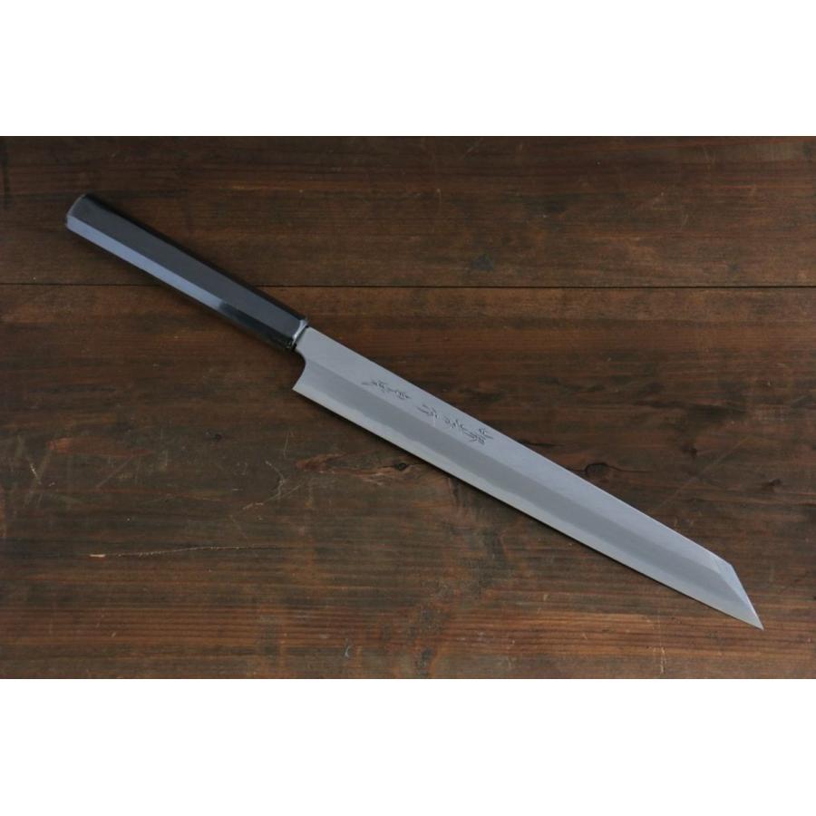 堺 孝行 白虎 (白一鋼) 白一鋼 切付柳刃包丁 300mm 鞘付き : 清助刃物
