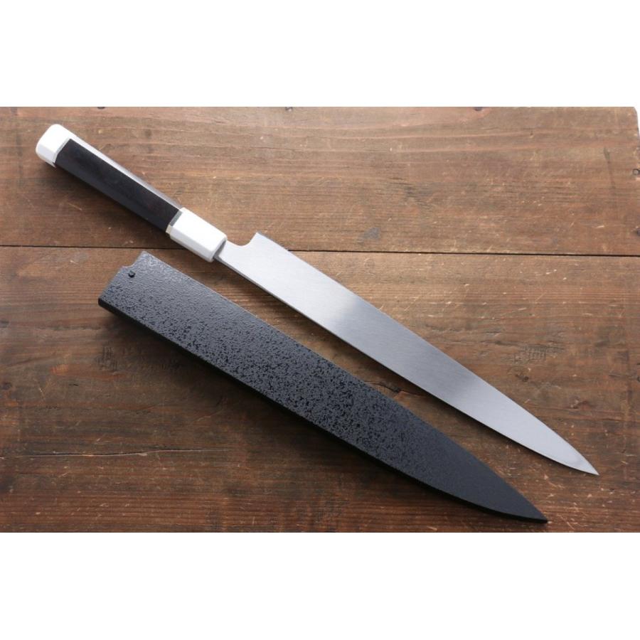 堺 孝行 銀龍 本焼 スウェーデン鋼 鏡面仕上げ 柳刃包丁 270mm