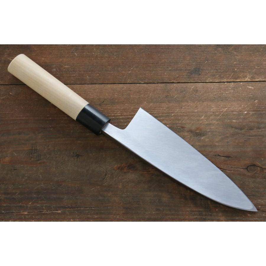 正本総本店 本霞 白一鋼 出刃包丁 朴柄 -150mm : 清助刃物