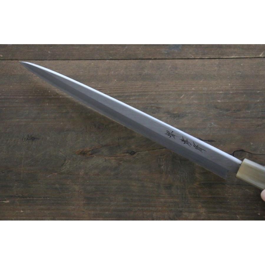 左利き用】 堺 孝行 霞研 白鋼 柳刃包丁 水牛柄-330mm : 清助刃物