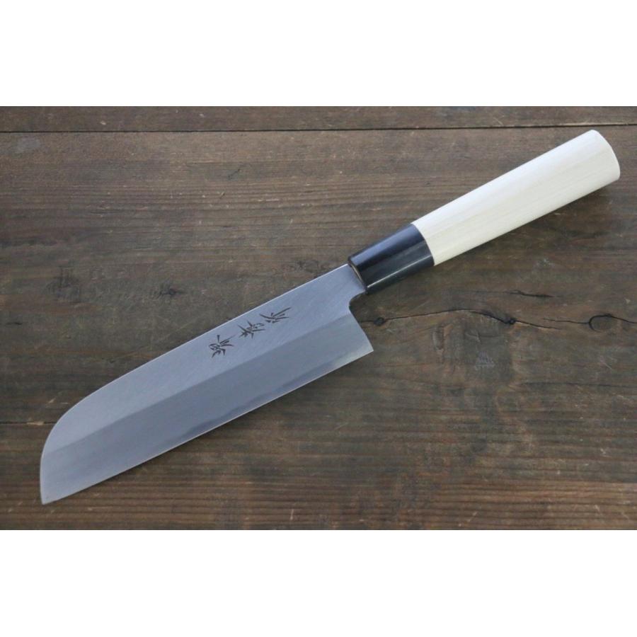 左利き用】 堺 孝行 霞研 白鋼 鎌型薄刃包丁 - 210mm : 清助刃物