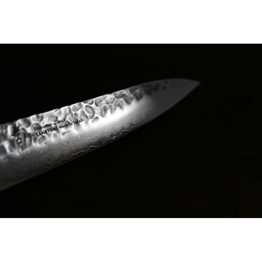 堺 孝行 VG10 33層 ダマスカス ペティーナイフ 150mm マホガニー