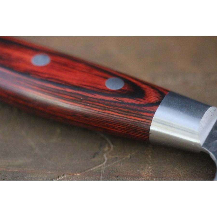 堺 孝行 VG10 33層 ダマスカス 菜切包丁 160mm マホガニー柄 : 清助