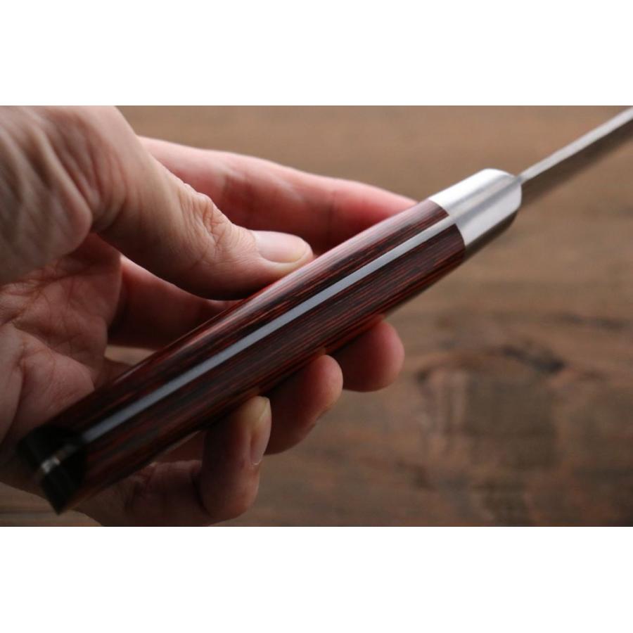 堺 孝行 VG10 33層 ダマスカス 牛刀包丁 180mm マホガニー柄 堺 孝行 VG10 33層 ダマスカス 牛刀包丁 180mm マホガニー柄