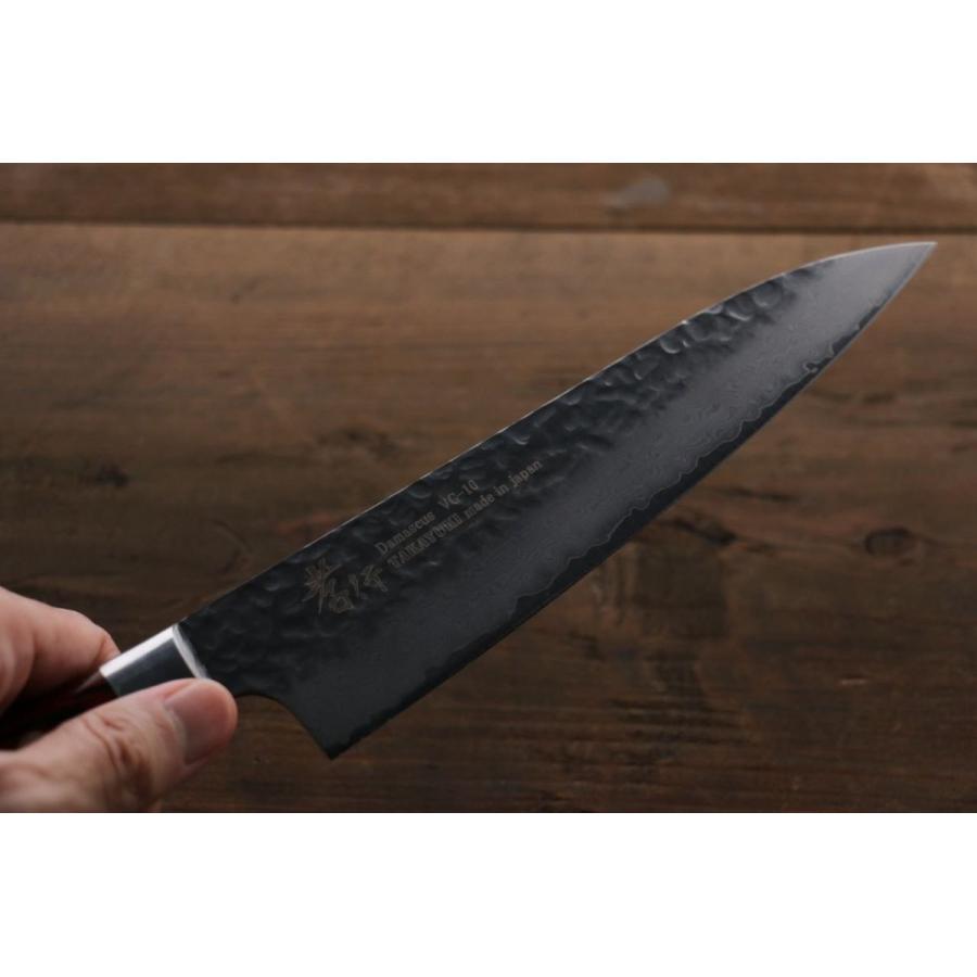 堺 孝行 VG10 33層 ダマスカス 牛刀包丁 180mm マホガニー柄 堺 孝行 VG10 33層 ダマスカス 牛刀包丁 180mm マホガニー柄