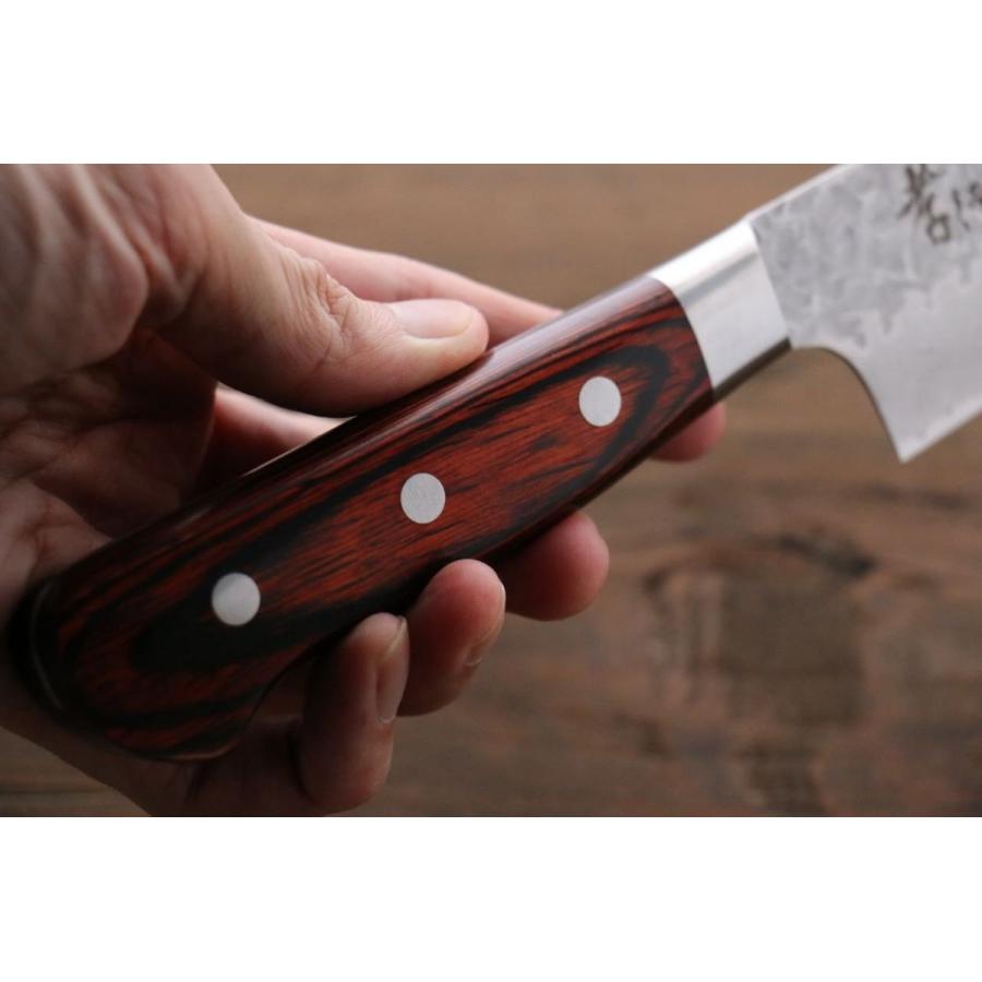 堺 孝行 VG10 33層 ダマスカス 牛刀包丁 180mm マホガニー柄 堺 孝行 VG10 33層 ダマスカス 牛刀包丁 180mm マホガニー柄