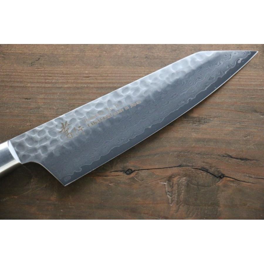 堺 孝行 VG10 33層 ダマスカス 切付三徳包丁 160mm マホガニー柄
