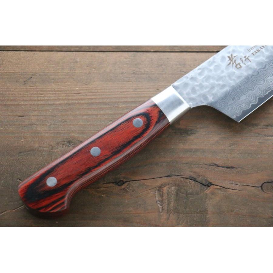 堺 孝行 VG10 33層 ダマスカス サバキ包丁 180mm マホガニー柄 堺 孝行 V金10号 33層ダマスカス ペティーナイフ 120mm
