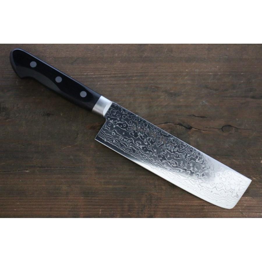 堺 孝行 AUS10 45層ダマスカス鏡面仕上げ ダマスカス 菜切包丁 160mm