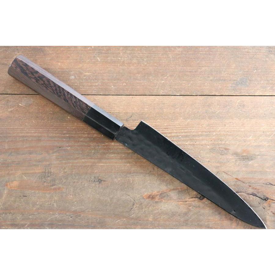 堺 孝行 黒影 V金10号 鎚目 テフロン加工 ペティーナイフ 150mm