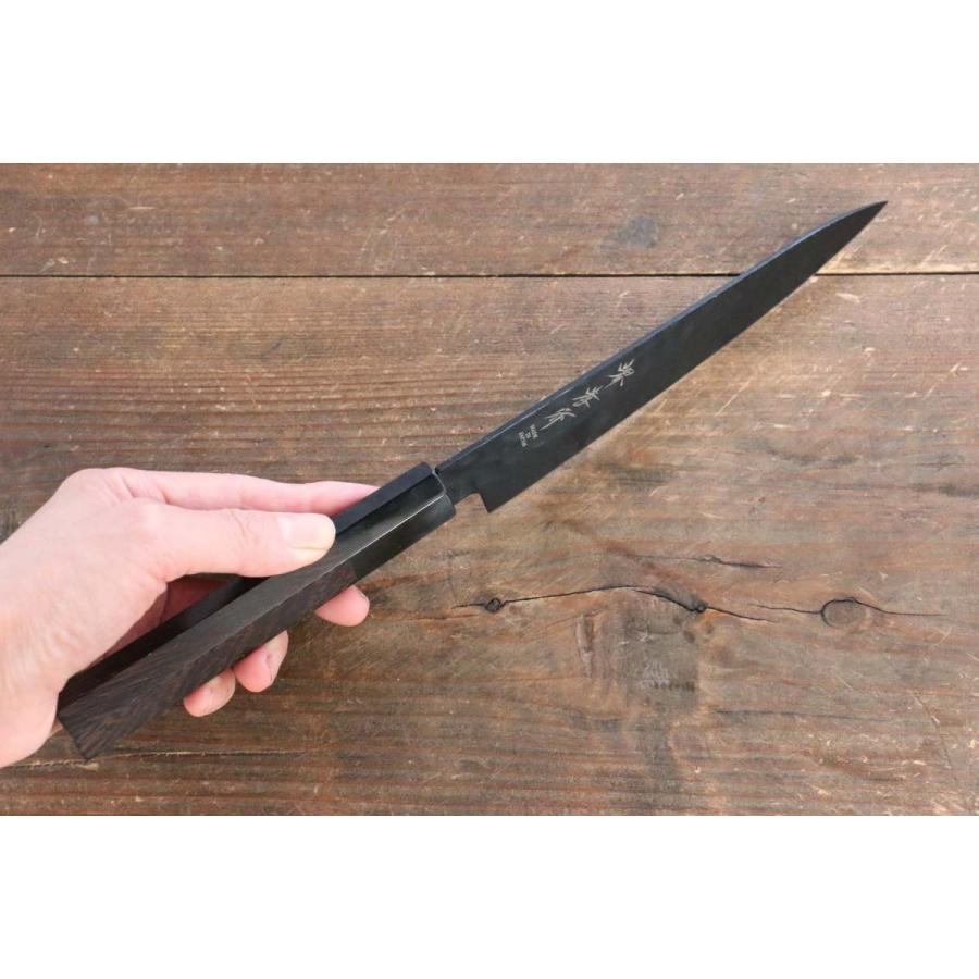 堺 孝行 黒影 V金10号 鎚目 テフロン加工 ペティーナイフ 150mm