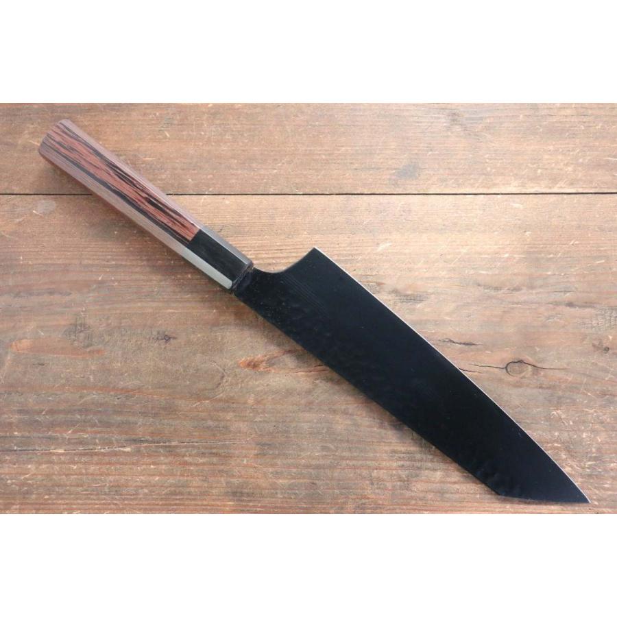 堺 孝行 黒影 V金10号 鎚目 テフロン加工 剣型牛刀包丁 和包丁 190mm