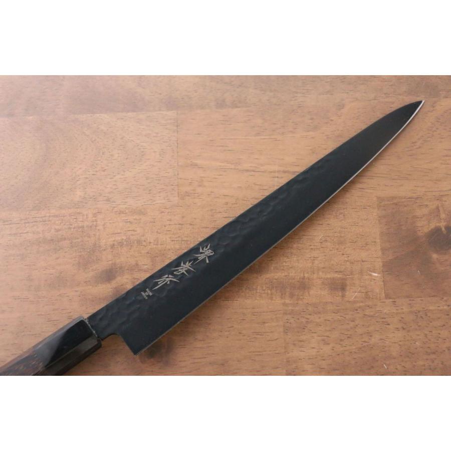 堺 孝行 黒影 V金10号 鎚目 テフロン加工 筋引包丁 和包丁 240mm