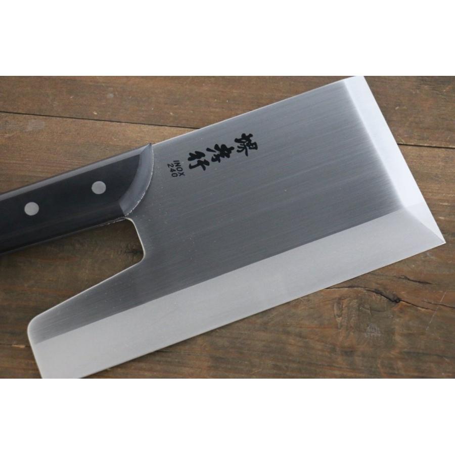 堺孝行 麺切り包丁INOX 240 蕎麦切り包丁 そば 堺 孝行 INOX モリブデン鋼 そば切り包丁 240mm – 清助刃物