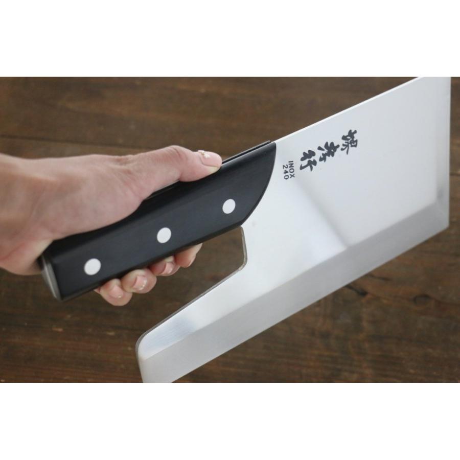 堺 孝行 INOX モリブデン鋼 そば切り包丁 240mm : 清助刃物