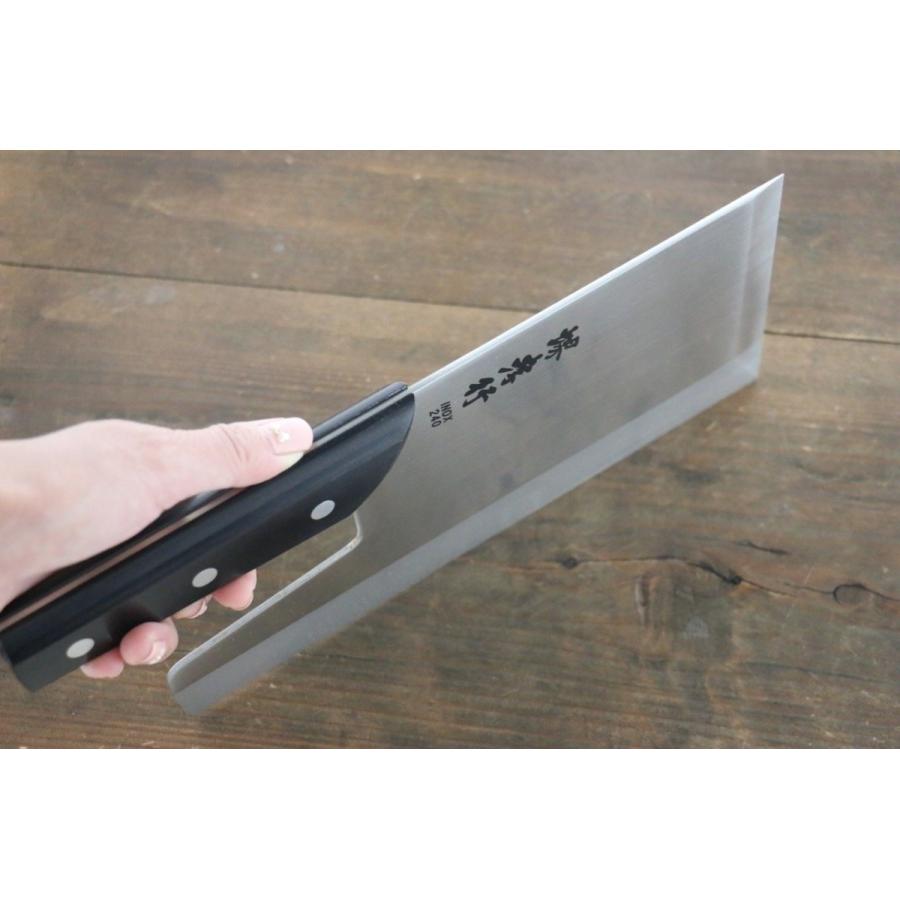 堺孝行 麺切り包丁INOX 240 蕎麦切り包丁 そば 堺孝行 包丁 蕎麦切り 8寸 240mm INOX モリブデン鋼 ステンレス
