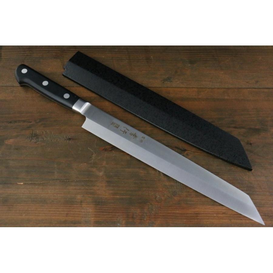 堺 孝行 グランドシェフ 切付柳刃包丁(飛燕型) 300mm 黒石目鞘付き