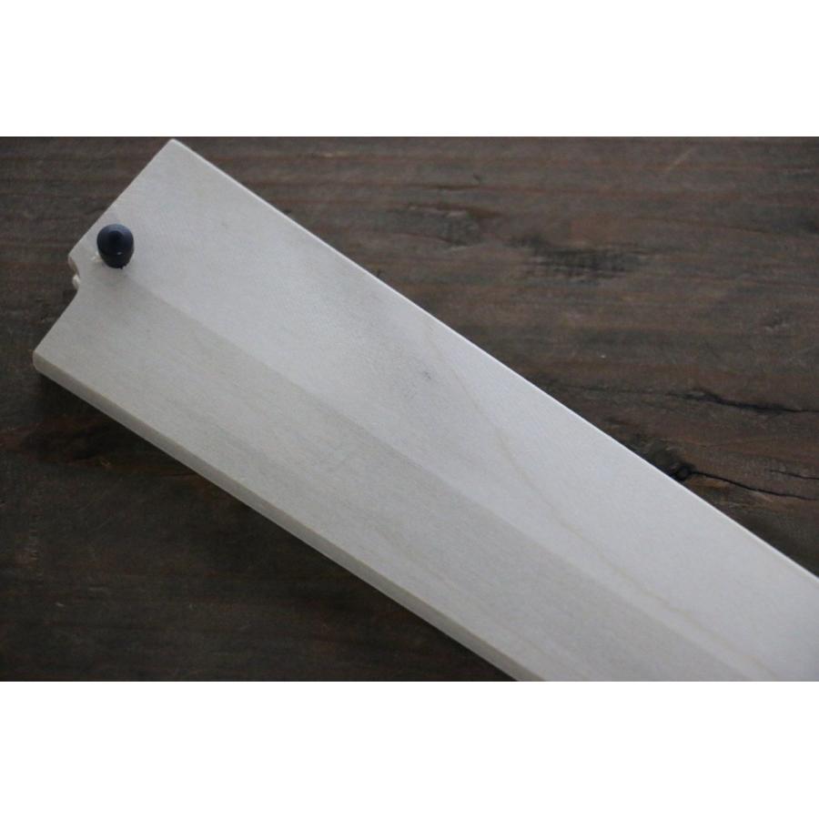 人気 【鞘】 和式柳刃240mm用 朴木 黒檀ピン付 包丁鞘 さや sa15