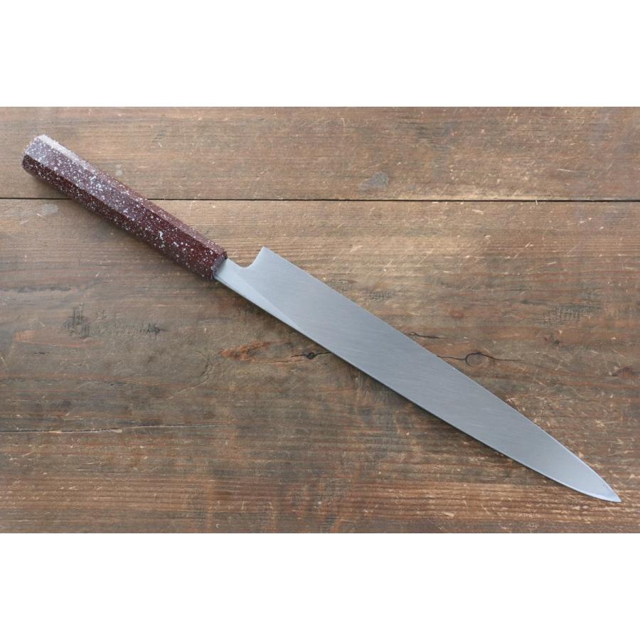 堺 孝行 なないろ INOX モリブデン鋼 柳刃包丁 和包丁 270mm ABS樹脂(ウルミ銀石目)柄 堺 孝行 INOX モリブデン鋼 ABS樹脂 ウルミ銀石目