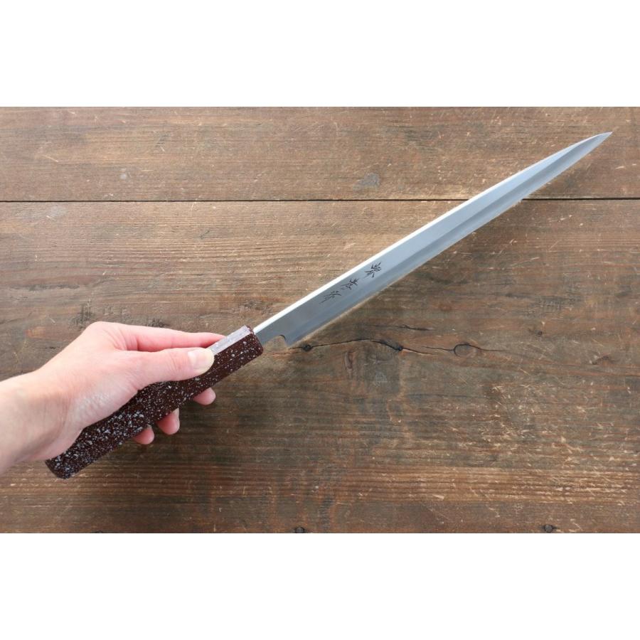 堺 孝行 なないろ INOX モリブデン鋼 柳刃包丁 和包丁 270mm ABS樹脂(ウルミ銀石目)柄 堺 孝行 INOX モリブデン鋼 ABS樹脂 ウルミ銀石目