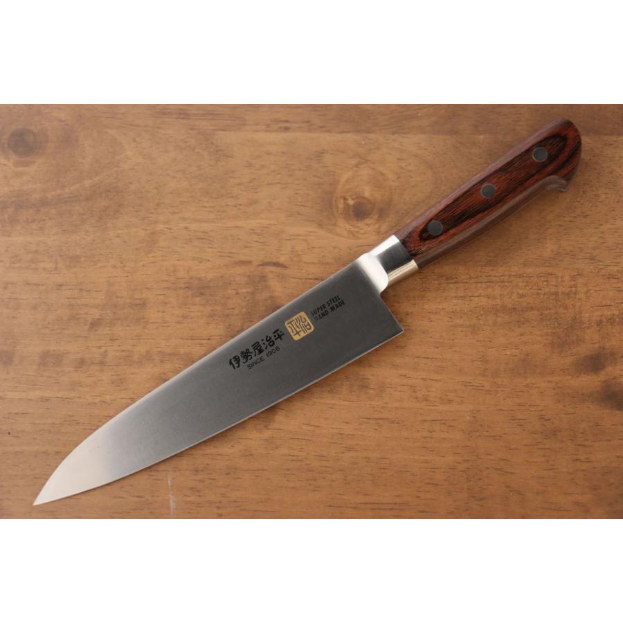 伊勢屋 モリブデン鋼（MOL） 牛刀包丁 和包丁 180mm マホガニー柄