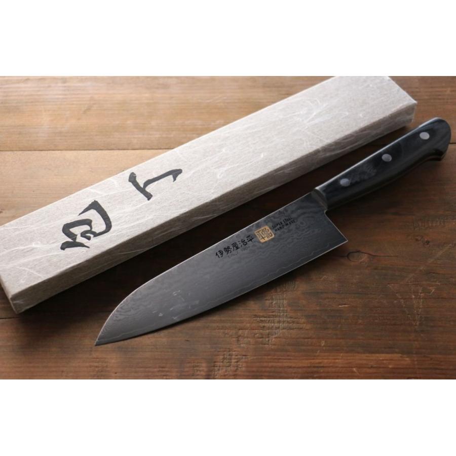 【ラスト1点】伊勢屋 三徳包丁 ダマスカス V金10号 180mm 関の刃物 伊勢屋 V金10号 ダマスカス 三徳包丁 和包丁 180mm : 清助刃物 - 通販
