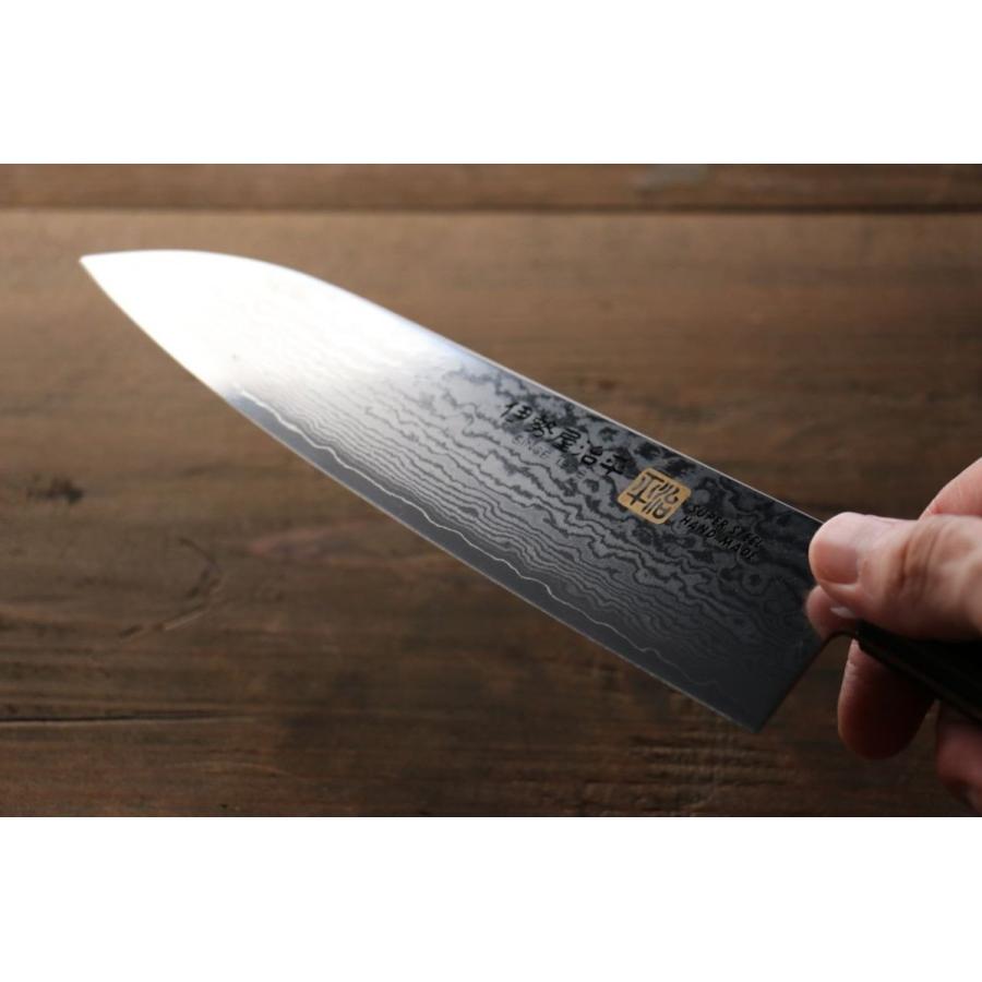 伊勢屋 V金10号 ダマスカス 三徳包丁 和包丁 180mm : 清助刃物 - 通販